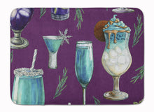 Load image into Gallery viewer, Drinks and Cocktails Purple Machine Washable Memory Foam Mat BB5204RUG