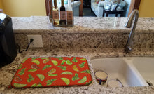 Load image into Gallery viewer, Lemons, Limes and Oranges Dish Drying Mat – Absorbent, Artistic Kitchen Essentials BB5205DDM