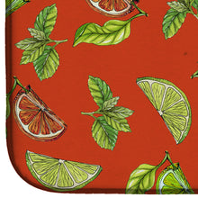 Load image into Gallery viewer, Lemons, Limes and Oranges Dish Drying Mat – Absorbent, Artistic Kitchen Essentials BB5205DDM