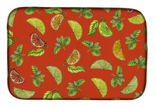 Load image into Gallery viewer, Lemons, Limes and Oranges Dish Drying Mat – Absorbent, Artistic Kitchen Essentials BB5205DDM