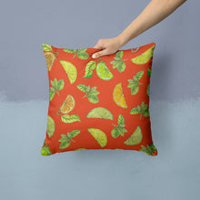 Load image into Gallery viewer, Lemons, Limes and Oranges Throw Pillow - 14x14 Decorative Pillow – Art for Your Home &amp; Patio BB5205PW1414