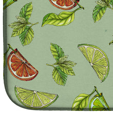 Load image into Gallery viewer, Lemons, Limes and Oranges Dish Drying Mat – Absorbent, Artistic Kitchen Essentials BB5206DDM