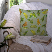 Load image into Gallery viewer, Lemons, Limes and Oranges Throw Pillow - 14x14 Decorative Pillow – Art for Your Home &amp; Patio BB5206PW1414