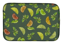 Load image into Gallery viewer, Lemons, Limes and Oranges Dish Drying Mat – Absorbent, Artistic Kitchen Essentials BB5207DDM
