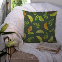 Load image into Gallery viewer, Lemons, Limes and Oranges Throw Pillow - 14x14 Decorative Pillow – Art for Your Home &amp; Patio BB5207PW1414