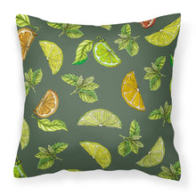 Load image into Gallery viewer, Lemons, Limes and Oranges Fabric Decorative Pillow BB5207PW1818