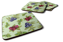 Load image into Gallery viewer, Berries in Green Foam Coaster  BB5208FC