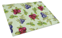 Load image into Gallery viewer, Berries in Green Glass Cutting Boards – Durable, Decorative Kitchen Art Large BB5208LCB