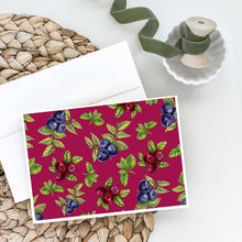 Load image into Gallery viewer, Berries Greeting Cards -  Blank Note Cards – 8-Pack of Artist-Designed Cards with Envelopes