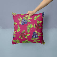 Load image into Gallery viewer, Berries Throw Pillow - 14x14 Decorative Pillow – Art for Your Home &amp; Patio BB5209PW1414