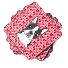 Load image into Gallery viewer, Boston Terrier Hearts Foam Coaster  BB5273FC