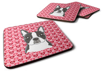 Load image into Gallery viewer, Boston Terrier Hearts Foam Coaster  BB5273FC