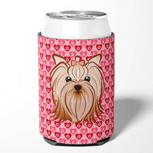 Load image into Gallery viewer, Yorkie Yorkishire Terrier Hearts Can or Bottle Hugger BB5274CC