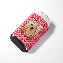 Load image into Gallery viewer, Yorkie Yorkishire Terrier Hearts Can or Bottle Hugger BB5274CC