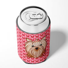 Load image into Gallery viewer, Yorkie Yorkishire Terrier Hearts Can or Bottle Hugger BB5274CC