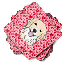 Load image into Gallery viewer, Golden Retriever Hearts Foam Coaster  BB5275FC