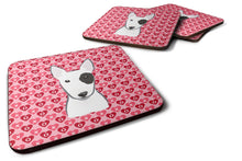 Load image into Gallery viewer, Bull Terrier Hearts Foam Coaster  BB5279FC