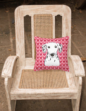 Load image into Gallery viewer, Dalmatian Hearts Fabric Decorative Pillow BB5280PW1818
