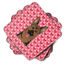 Load image into Gallery viewer, German Shepherd Hearts Foam Coaster  BB5281FC