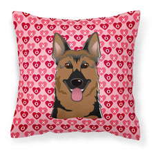 Load image into Gallery viewer, German Shepherd Hearts Fabric Decorative Pillow BB5281PW1818