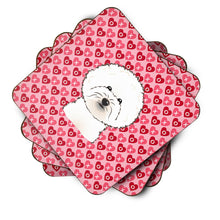 Load image into Gallery viewer, Bichon Frise Hearts Foam Coaster  BB5287FC