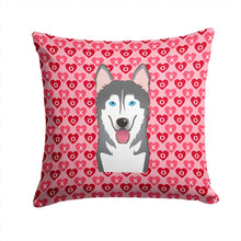 Load image into Gallery viewer, Alaskan Malamute Hearts Throw Pillow - 14x14 Decorative Pillow – Art for Your Home &amp; Patio BB5288PW1414