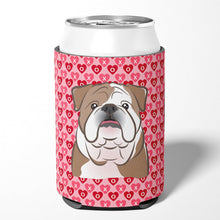 Load image into Gallery viewer, English Bulldog  Hearts Can or Bottle Hugger BB5289CC