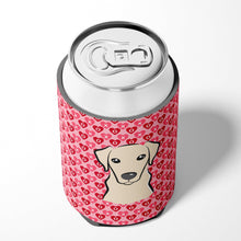 Load image into Gallery viewer, Yellow Labrador Hearts Can or Bottle Hugger BB5292CC