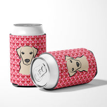 Load image into Gallery viewer, Yellow Labrador Hearts Can or Bottle Hugger BB5292CC