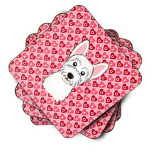Load image into Gallery viewer, Westie Hearts Foam Coaster  BB5296FC