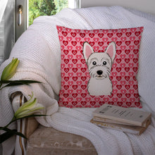 Load image into Gallery viewer, Westie Hearts Throw Pillow - 14x14 Decorative Pillow – Art for Your Home &amp; Patio BB5296PW1414