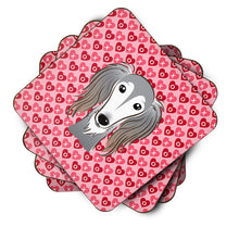 Load image into Gallery viewer, Saluki Hearts Foam Coaster  BB5299FC