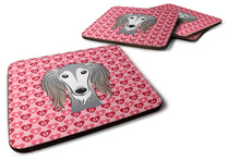 Load image into Gallery viewer, Saluki Hearts Foam Coaster  BB5299FC
