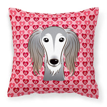 Load image into Gallery viewer, Saluki Hearts Fabric Decorative Pillow BB5299PW1818