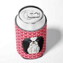 Load image into Gallery viewer, Japanese Chin Hearts Can or Bottle Hugger BB5300CC