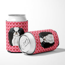 Load image into Gallery viewer, Japanese Chin Hearts Can or Bottle Hugger BB5300CC
