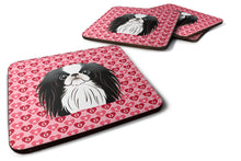 Load image into Gallery viewer, Japanese Chin Hearts Foam Coaster  BB5300FC