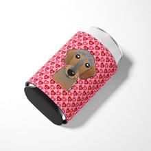 Load image into Gallery viewer, Wirehaired Dachshund Hearts Can or Bottle Hugger BB5303CC