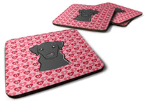 Load image into Gallery viewer, Black Labrador Hearts Foam Coaster  BB5305FC