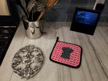 Load image into Gallery viewer, Black Labrador Hearts Pot Holders - Set of 2 - Heat-Resistant Kitchen Essentials BB5305PTHD