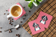 Load image into Gallery viewer, Bernese Mountain Dog Hearts Foam Coaster  BB5307FC