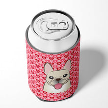 Load image into Gallery viewer, French Bulldog Hearts Can or Bottle Hugger BB5308CC