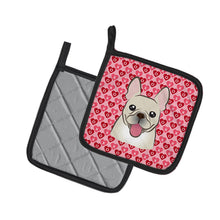 Load image into Gallery viewer, French Bulldog Hearts Pot Holders - Set of 2 - Heat-Resistant Kitchen Essentials BB5308PTHD