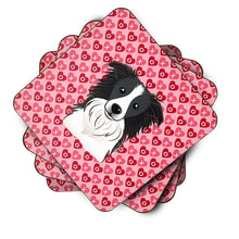 Load image into Gallery viewer, Border Collie Hearts Foam Coaster  BB5311FC