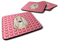 Load image into Gallery viewer, Afghan Hound Hearts Foam Coaster  BB5314FC