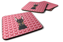 Load image into Gallery viewer, Doberman Pinscher Hearts Foam Coaster  BB5315FC