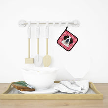 Load image into Gallery viewer, Saint Bernard Hearts Pot Holders - Set of 2 - Heat-Resistant Kitchen Essentials BB5316PTHD