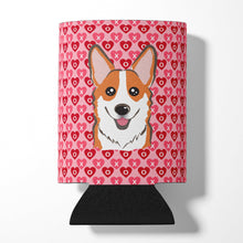 Load image into Gallery viewer, Red Corgi Hearts Can or Bottle Hugger BB5324CC