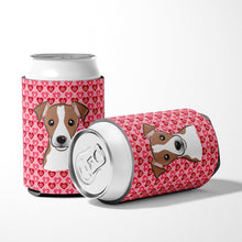 Load image into Gallery viewer, Jack Russell Terrier Hearts Can or Bottle Hugger BB5330CC