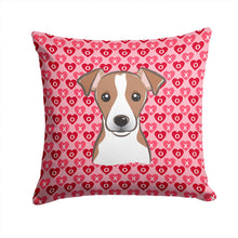 Load image into Gallery viewer, Jack Russell Terrier Hearts Throw Pillow - 14x14 Decorative Pillow – Art for Your Home &amp; Patio BB5330PW1414